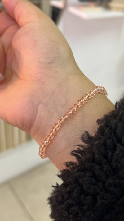 Pulsera piedras rosa