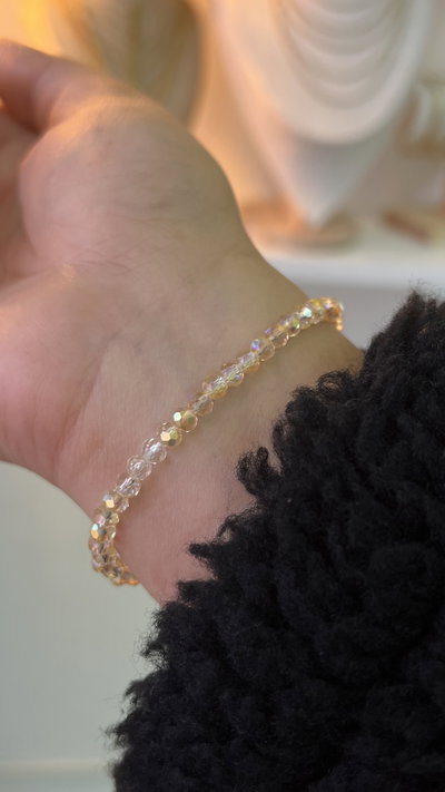 Pulsera piedras dorado