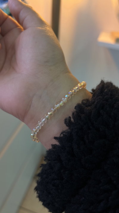 Pulsera piedras dorado