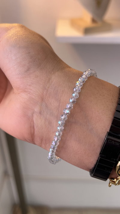 Pulsera piedras gris 