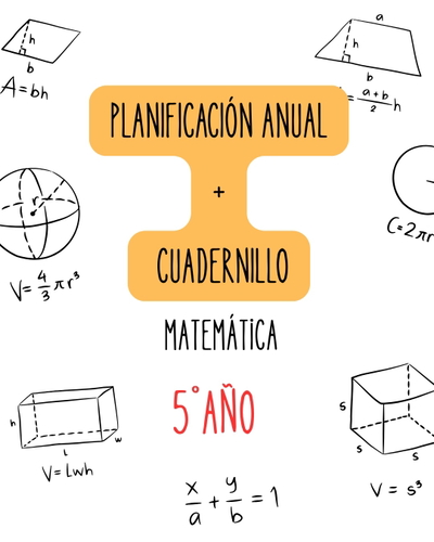 MATEMÁTICA – PLANIFICACIÓN ANUAL + CUADERNILLO DEL ALUMNO 2026 – 5.º AÑO