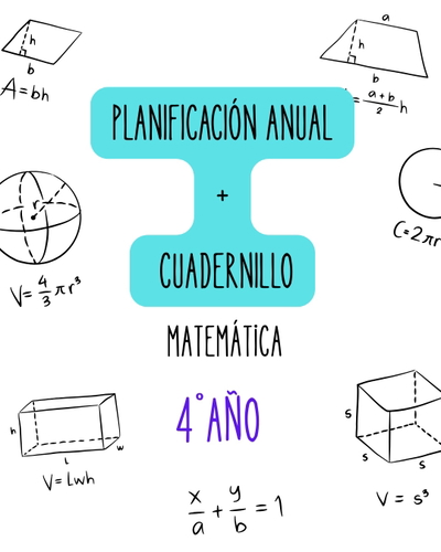 MATEMÁTICA – PLANIFICACIÓN ANUAL 2026 + CUADERNILLO DEL ALUMNO – 4.º AÑO