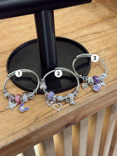 Pulsera Esclava Charms Plateado