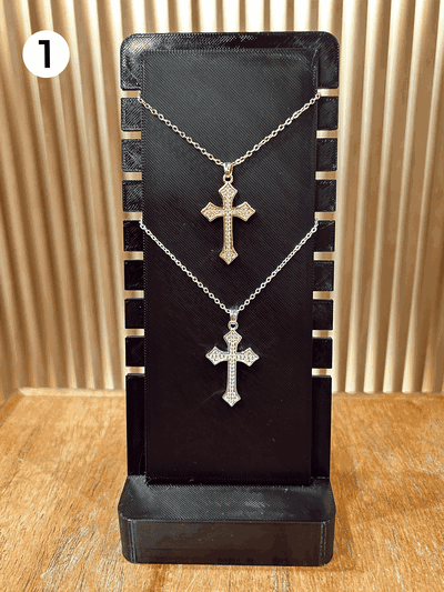 Collar de Acero - Cruz Duo