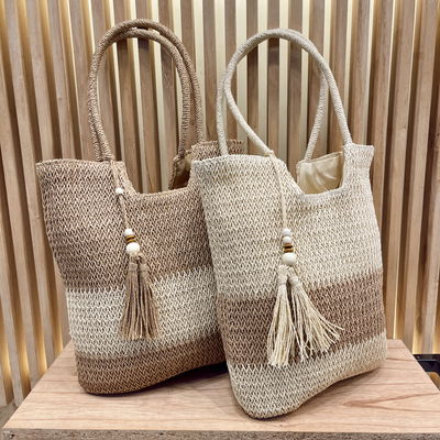 Bolso Largo de Playa - Rafia