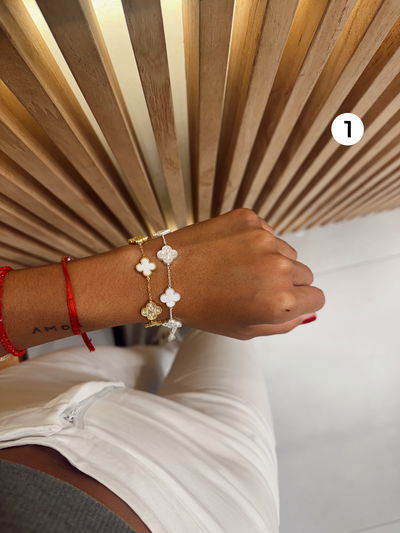 Pulseras de Acero - Trébol 