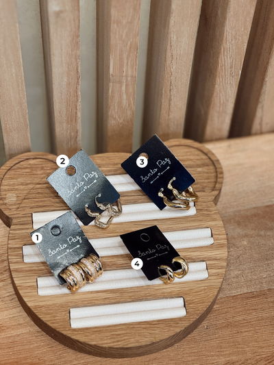 Aros argolla dorados c diseño 2