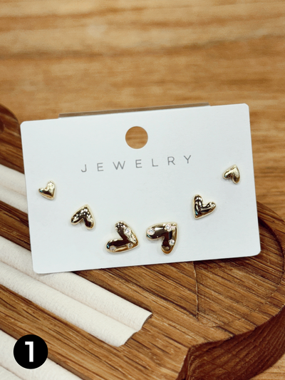 Aros de Cobre Pack x3 - Dorados