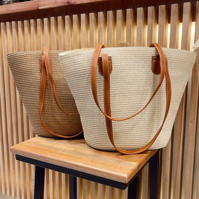 Bolso Canasta Largo Rafia