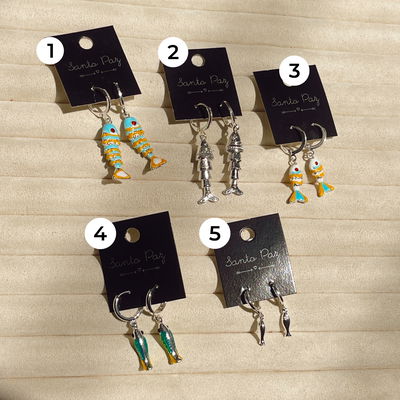 Aros de Acero Blanco - Peces