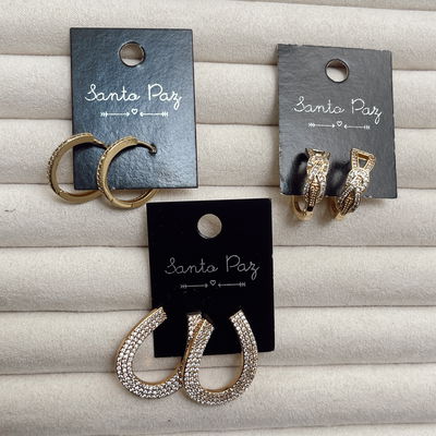 Aros de Acero Dorado - Diseño 7