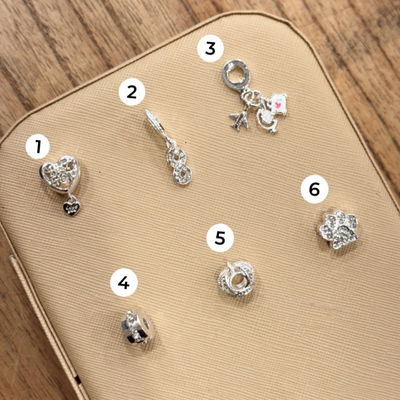 Charms de Cobre - Plateados 