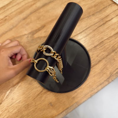 Pulseras acero dorado nuevas