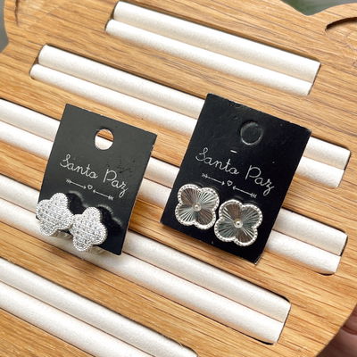 Aros de Acero Blanco - Trébol