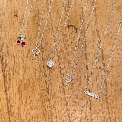 Cadenas de Acero Blanco - Dijes de Strass