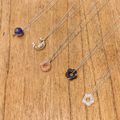 Cadenas de Acero Blanco - Dijes de Acrílico