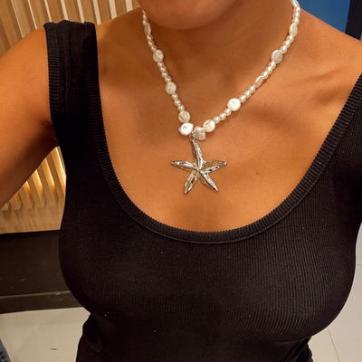 Collares perla con dije