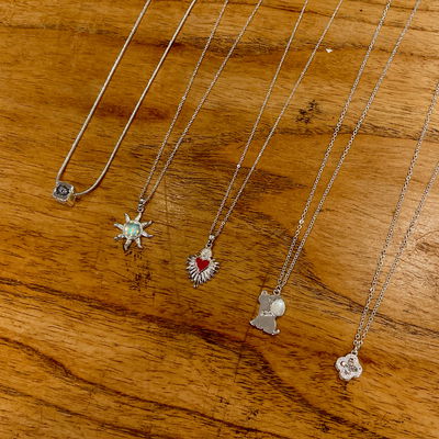 Collares Acero Blanco - VARIOS