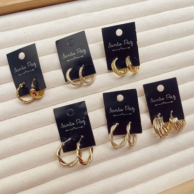 Aros de Acero Dorado - Argollas