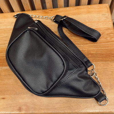 Riñoneras Ecocuero Negras