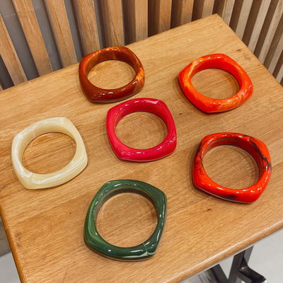 Pulseras de Acrílico - Cuadradas