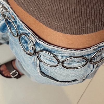 Cinto Caderin Metalizado