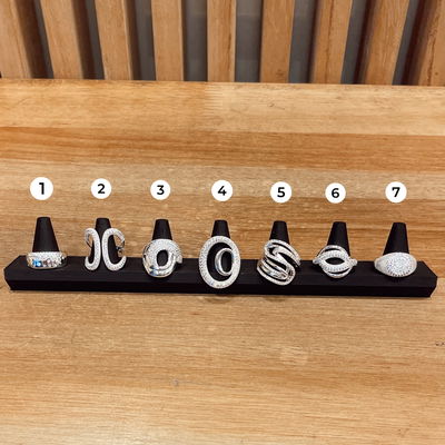 Anillos de Cobre Plateados - Por Talle