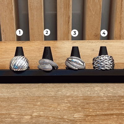 Anillos Cromados - Por Talle