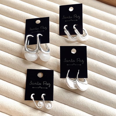 Aros de Acero Blanco - Acrilicos