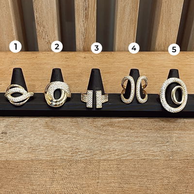 Anillos de Cobre Dorados - Por Talle 