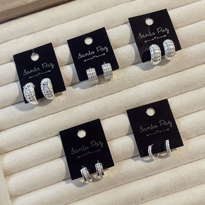 Aros de Acero Blanco - Glam