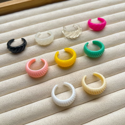 Anillos de Acrílico - Tramado