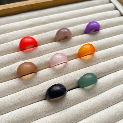 Anillos de Acrílico - Gota