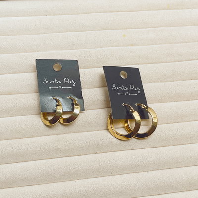 Aros de Acero Dorado - Argollas