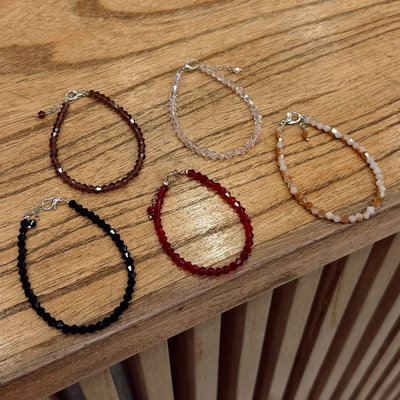 Pulseras en Acero Quirúrgico- Canutillos de Colores 