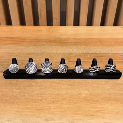 Anillos Cromados por Talle NUEVOS