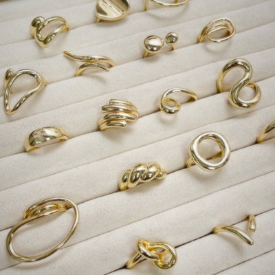 Anillos de Cobre Dorado - NUEVOS
