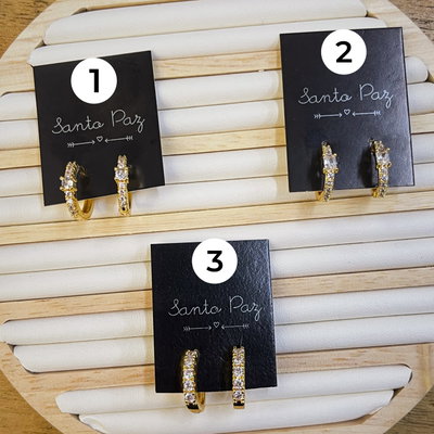 Aros de Acero Dorado - Glam