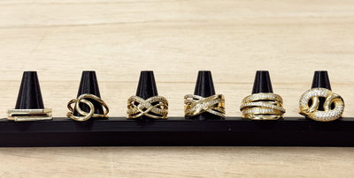 Anillos de Cobre Dorado por Talle