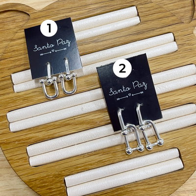 Aros de Acero Blanco - Eslabones Tiff