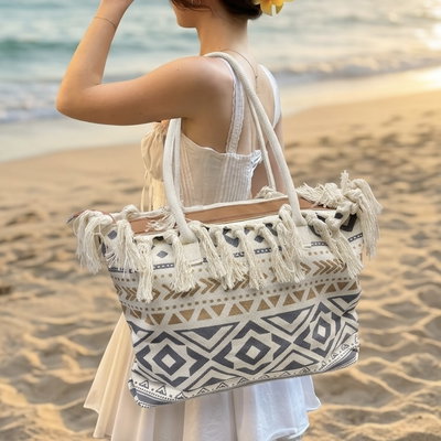 Bolso Tote Bag Playero de Lona