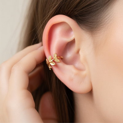 Aros Cuff de Acero Dorado