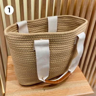 Bolso Canasta Playero de Rafia