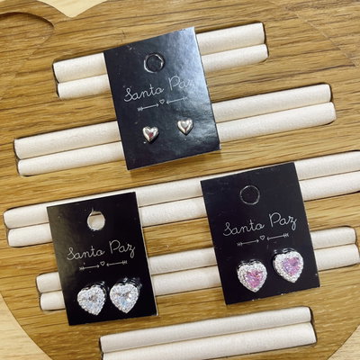 Aros de Acero Blanco - Love