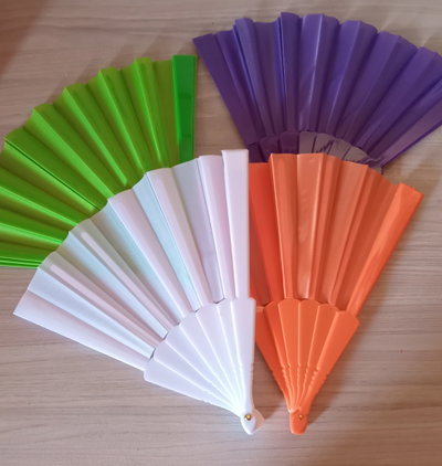 Abanicos de colores
