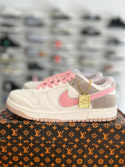 NIKE SB DUNK LOW LOUIS VUITTON ROSADO - GRIS