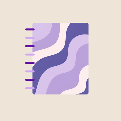 Cuaderno A5 Portada Violeta