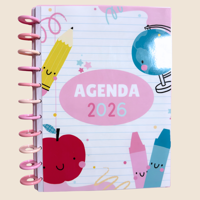 Agenda Docente 2026 - Modelo Dibujos - A4