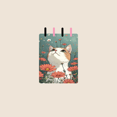 Anotador A6 Horizontal Portada Floreal