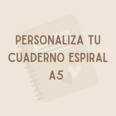 Personaliza tu Cuaderno Espiral A5